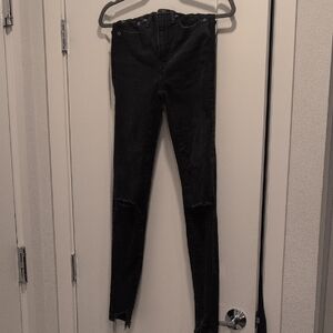 American Eagle Outfitters Luxe Stretch Black Jeans Size 00, Extra Stretch New